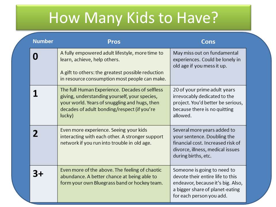Figure 1: My own family planning chart.